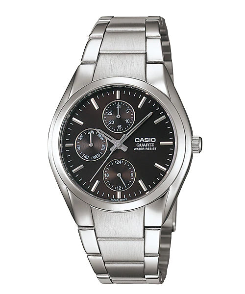 Reloj casual correa de acero inoxidable MTP-1191A-1A