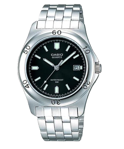 Reloj casual correa de acero inoxidable MTP-1213A-1AV