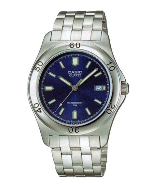 Reloj casual correa de acero inoxidable MTP-1213A-2AV