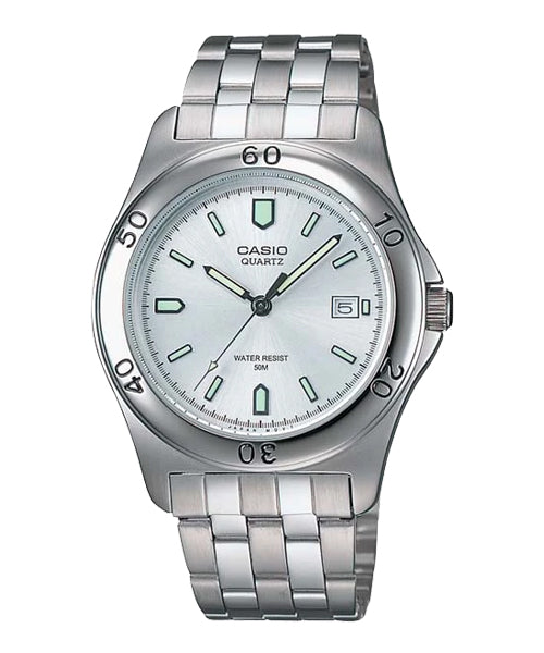 Reloj casual correa de acero inoxidable MTP-1213A-7AV