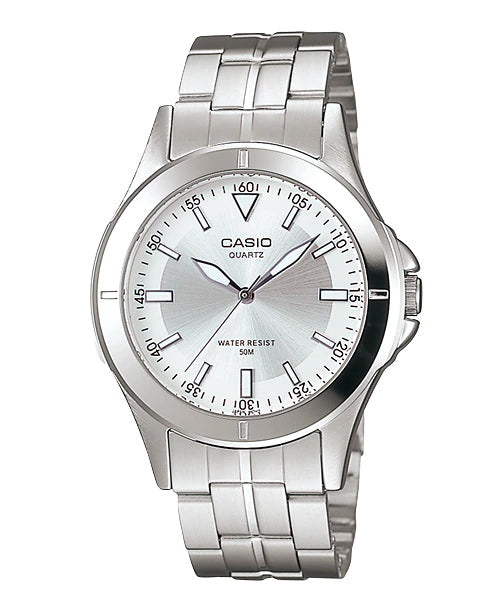 Reloj casual correa de acero inoxidable MTP-1214A-7AV