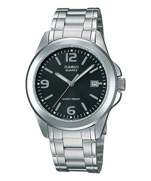 Reloj casual correa de acero inoxidable MTP-1215A-1A