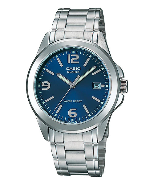 Reloj casual correa de acero inoxidable MTP-1215A-2A