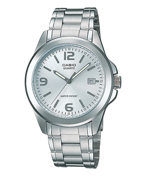 Reloj casual correa de acero inoxidable MTP-1215A-7A