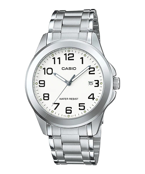 Reloj casual correa de acero inoxidable MTP-1215A-7B2