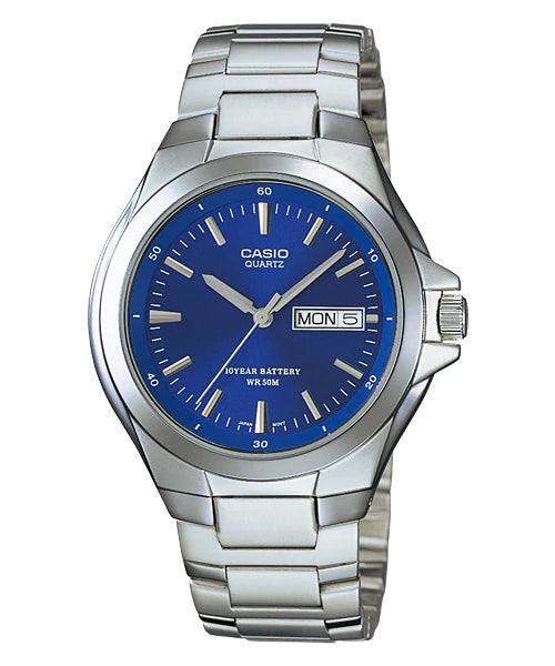 Reloj casual correa de acero inoxidable MTP-1228D-2AV
