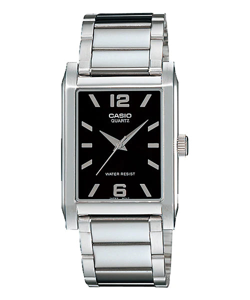 Reloj casual correa de acero inoxidable MTP-1235D-1A