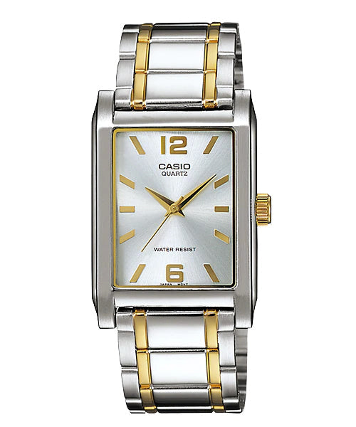 Reloj casual correa de acero inoxidable MTP-1235SG-7A