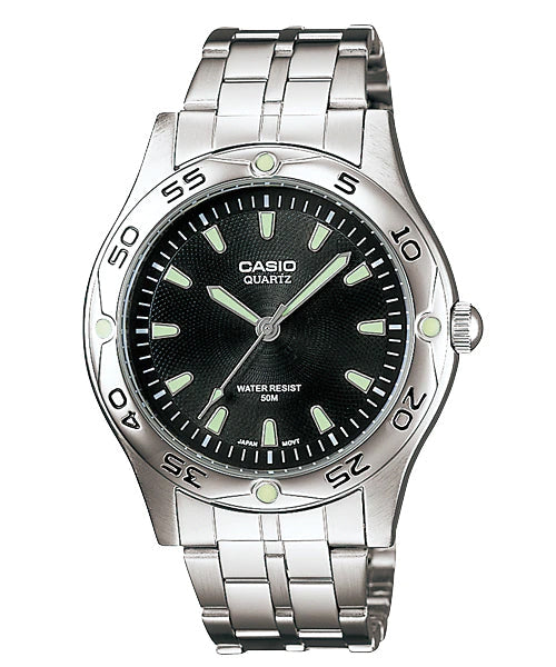 Reloj casual correa de acero inoxidable MTP-1243D-1AV