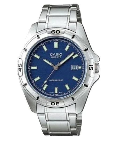 Reloj casual correa de acero inoxidable MTP-1244D-2A