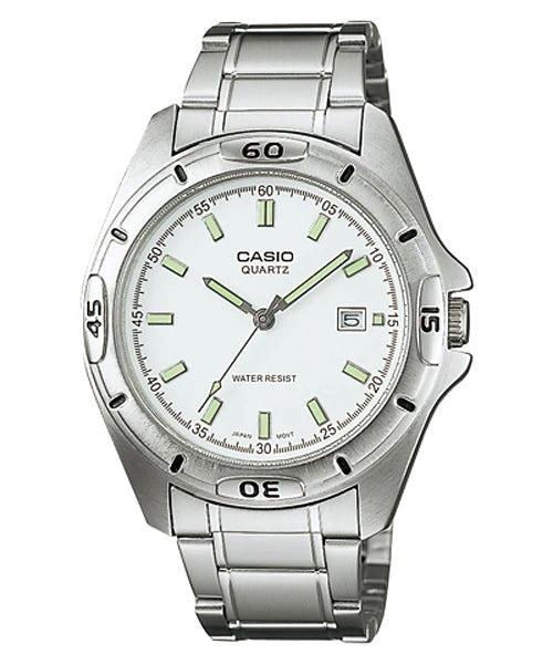 Reloj casual correa de acero inoxidable MTP-1244D-7A