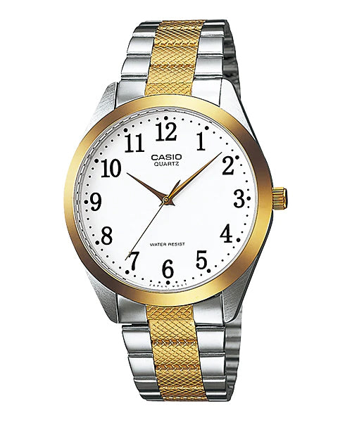 Reloj casual correa de acero inoxidable MTP-1274SG-7B