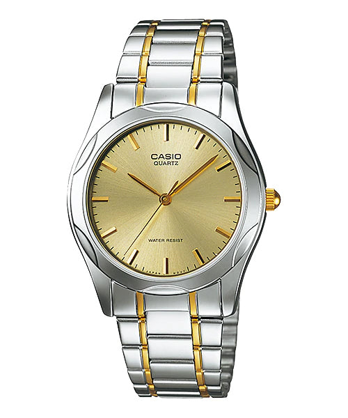 Reloj casual correa de acero inoxidable MTP-1275SG-9A