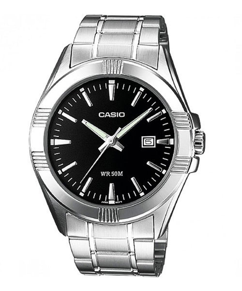 Reloj casual correa de acero inoxidable MTP-1308D-1AV