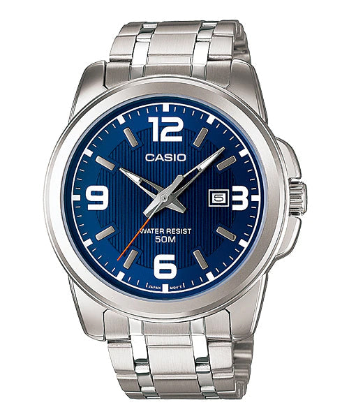 Reloj casual correa de acero inoxidable MTP-1314D-2AV