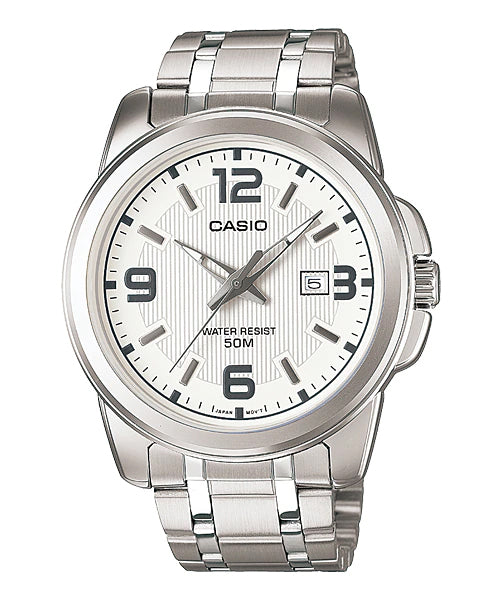 Reloj casual correa de acero inoxidable MTP-1314D-7AV