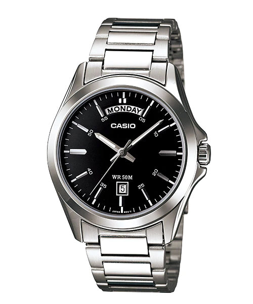 Reloj casual correa de acero inoxidable MTP-1370D-1A1V