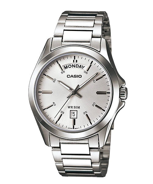 Reloj casual correa de acero inoxidable MTP-1370D-7A1V