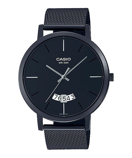 Reloj casual correa de acero inoxidable MTP-B100MB-1EV