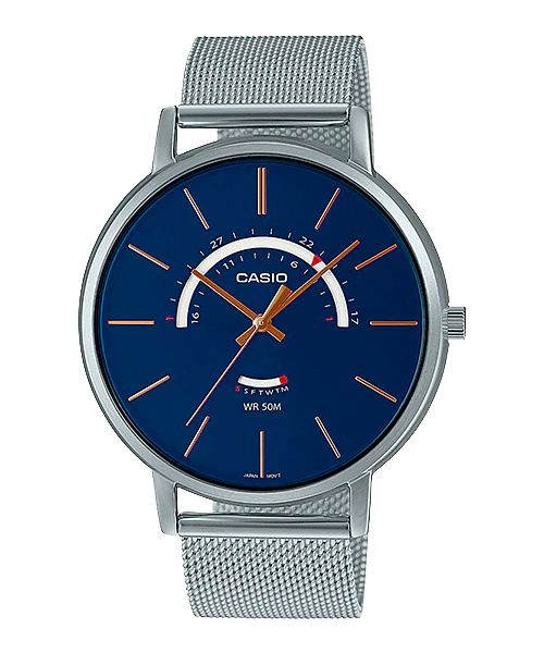 Reloj casual correa de acero inoxidable MTP-B105M-2AV