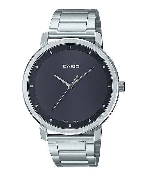 Reloj casual correa de acero inoxidable MTP-B115D-1EV