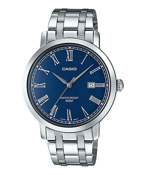 Reloj casual correa de acero inoxidable MTP-E149D-2BV