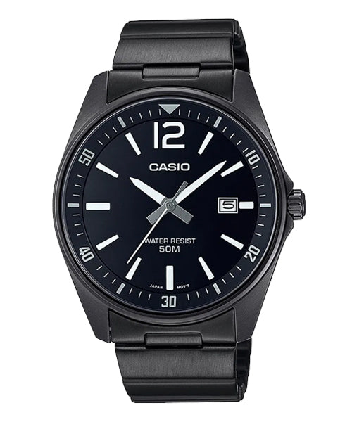 Reloj casual correa de acero inoxidable MTP-E170BL-1BV