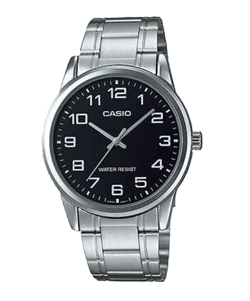 Reloj casual correa de acero inoxidable MTP-V001D-1B