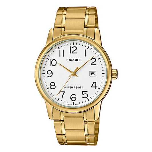 Reloj casual correa de acero inoxidable MTP-V002G-7B2