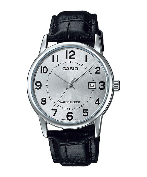 Reloj casual correa de cuero MTP-V002L-7B