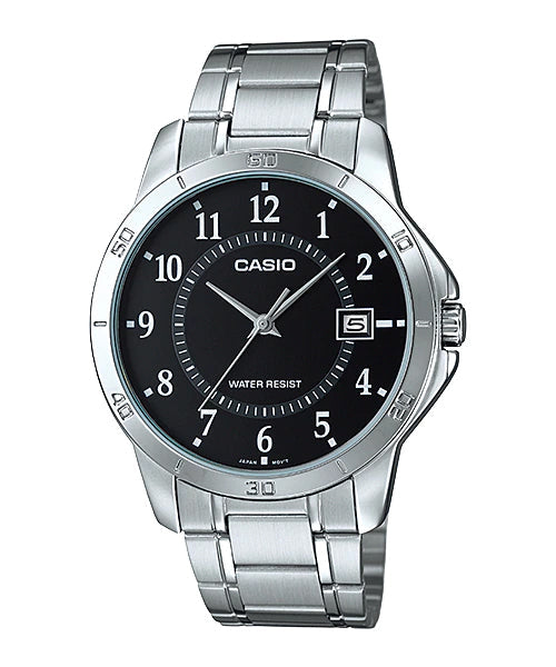 Reloj casual correa de acero inoxidable MTP-V004D-1B