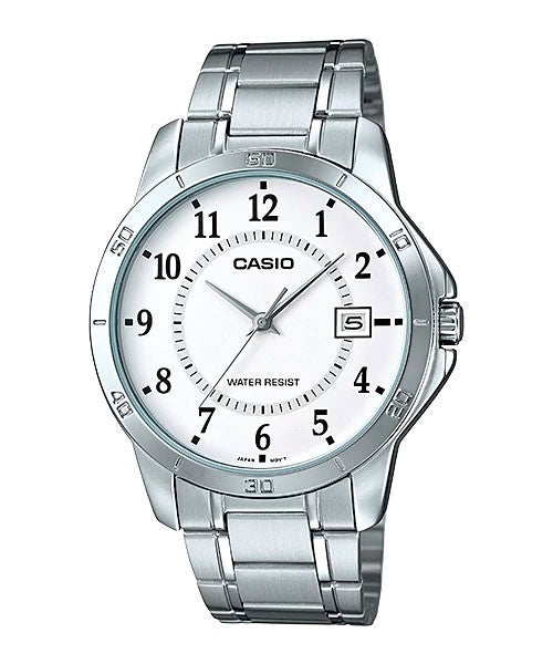 Reloj casual correa de acero inoxidable MTP-V004D-7B