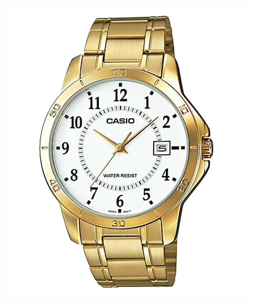 Reloj casual correa de acero inoxidable MTP-V004G-7B