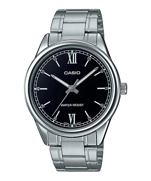Reloj casual correa de acero inoxidable MTP-V005D-1B2