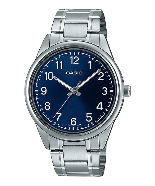 Reloj casual correa de acero inoxidable MTP-V005D-2B4