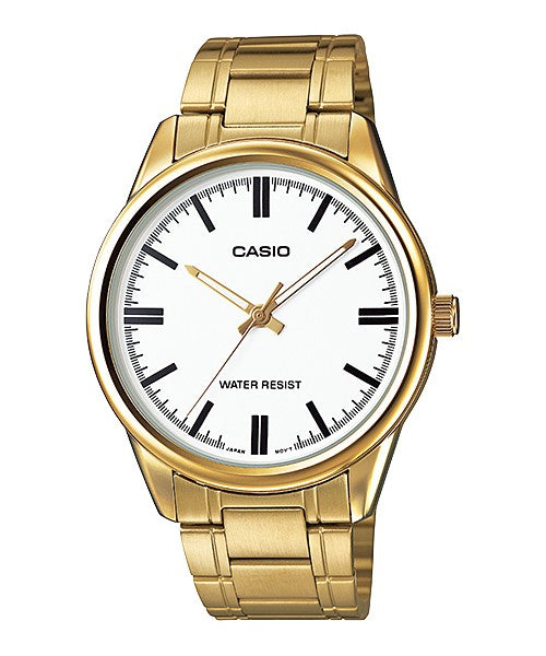 Reloj casual correa de acero inoxidable MTP-V005G-7A