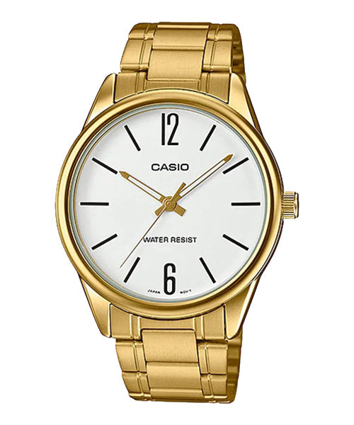 Reloj casual correa de acero inoxidable MTP-V005G-7B