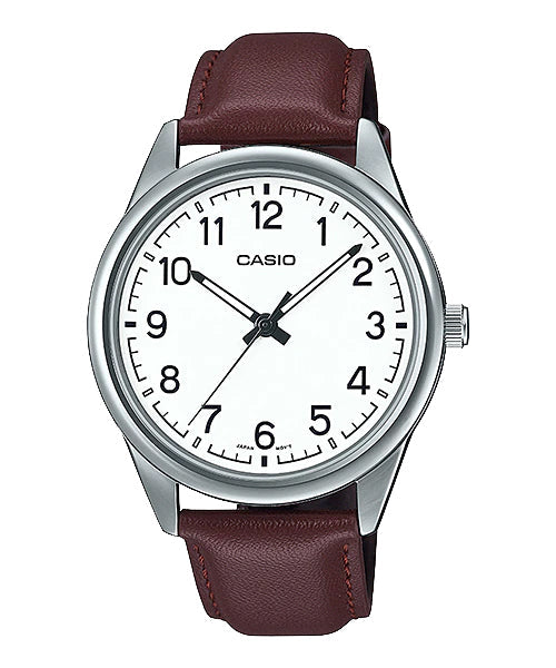 Reloj casual correa de cuero MTP-V005L-7B4