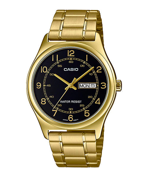 Reloj casual correa de acero inoxidable MTP-V006G-1B