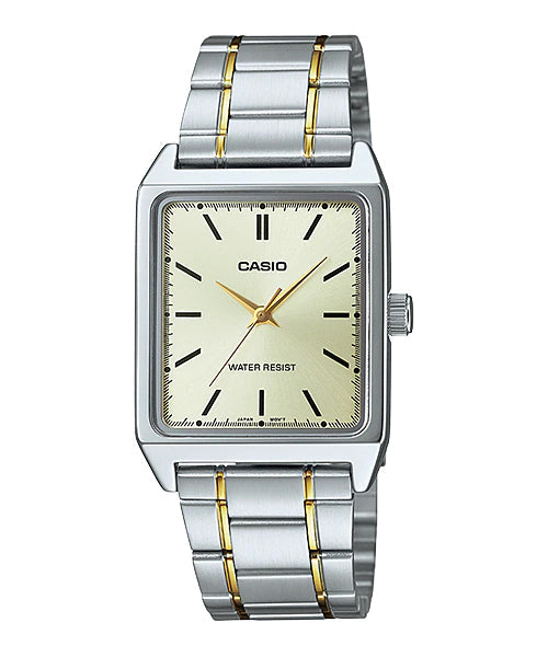 Reloj casual correa de acero inoxidable MTP-V007SG-9E