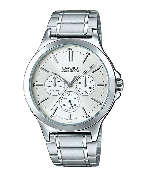 Reloj casual correa de acero inoxidable MTP-V300D-7A