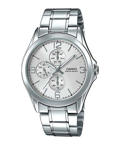 Reloj casual correa de acero inoxidable MTP-V301D-7A