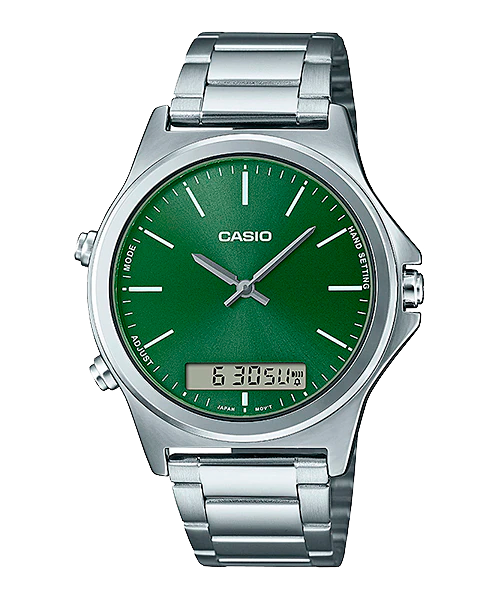 Reloj casual correa de acero inoxidable MTP-VC01D-3E