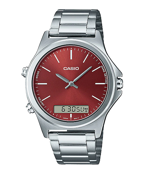 Reloj casual correa de acero inoxidable MTP-VC01D-5E