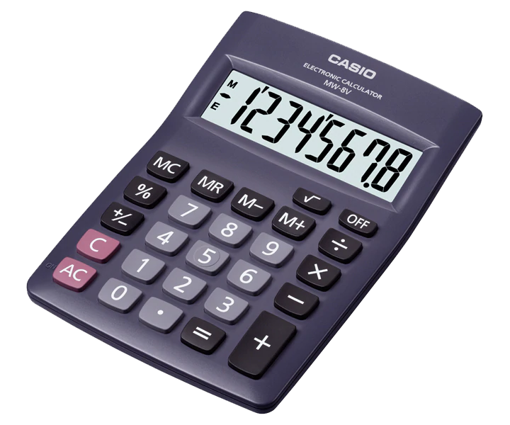 Calculadora de escritorio MW-8V-BK