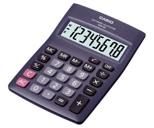 Calculadora de escritorio MW-8V-BK