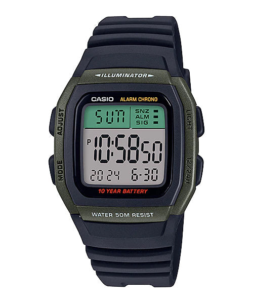 Reloj deportivo correa de resina W-96H-3AV